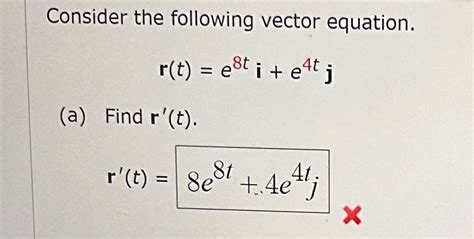 Solved Consider The Following Vector