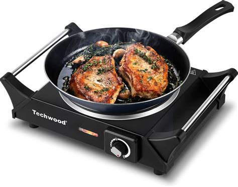 Hot Plate Portable Electric Stove For Cooking W Countertop Infrared Single Burner With