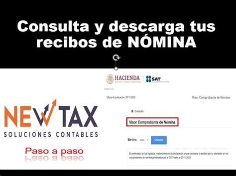 Cómo descargar mi nómina recibos de nomina SAT fácil y rápido