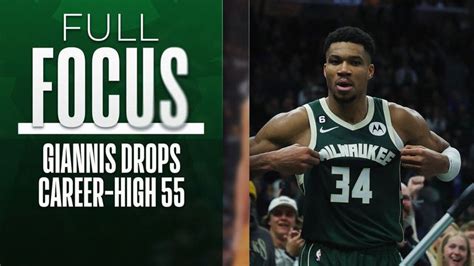 Giannis Antetokounmpo Drops A Career High 55 Points Video Watch Tv