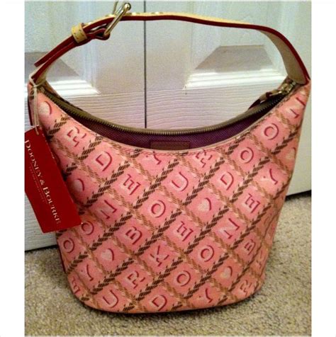 Genuine Dooney Bourke Pink Bubblegum Bucket X X Handle