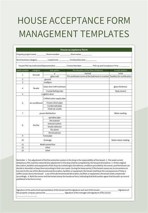 Free Acceptance Templates Templates For Google Sheets And Microsoft