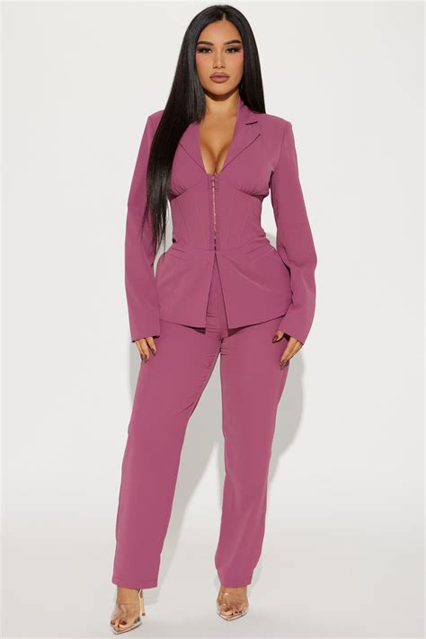 Grace Blazer Set Mauve Fashion Nova Matching Sets Fashion Nova