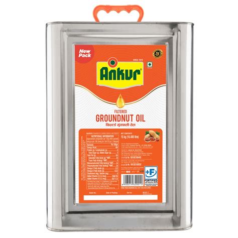 Ankur Filtered Groundnut Oil 15 Kg