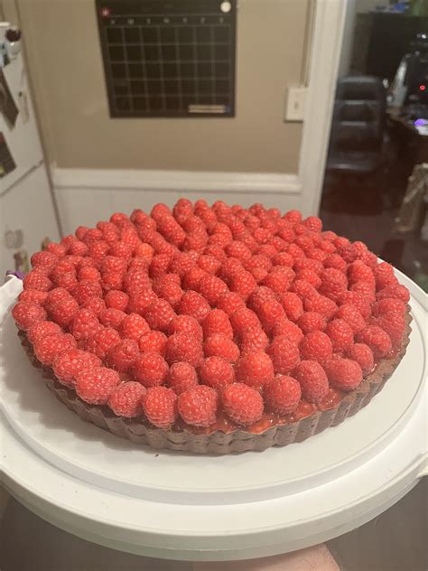 A Chocolate Raspberry Tart I Made Rdessertporn