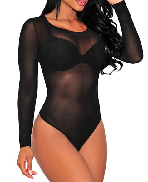 Cheap Sheer Mesh Bodysuit Find Sheer Mesh Bodysuit Deals On Line At