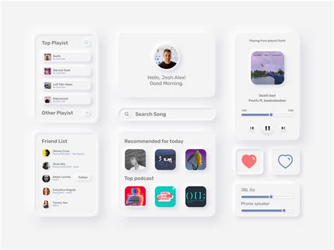 Neumorphism Ui Kit By Mochamad Putera Pamungkas On Dribbble