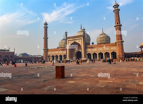 Jama Masjid Mosque Old Delhi India Stock Photo Alamy