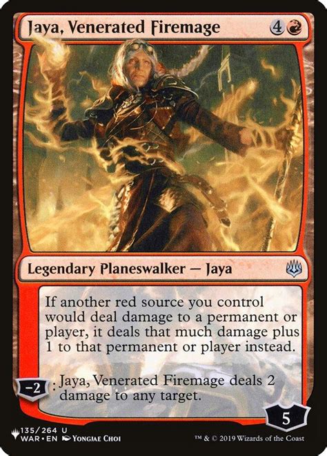 Jaya Venerated Firemage Mystery Booster The List Card Kingdom