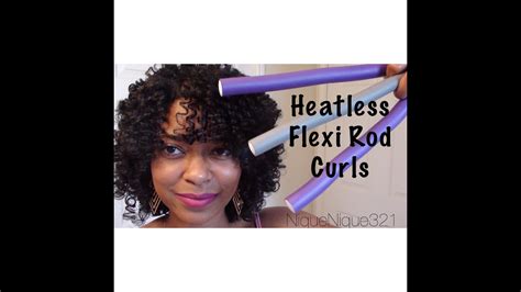 Heatless Flexi Rod Curls Hair Tutorial Youtube