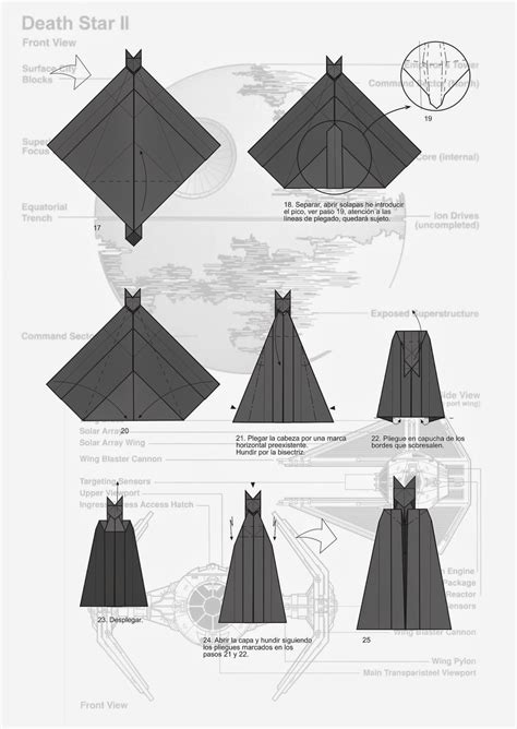 Darth Vader Origami Diagram Manualidades Arte De Papel Papiroflexia