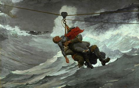 The Life Line Painting By Winslow Homer Fine Art America