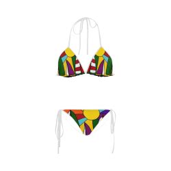 Nautical Beach Scene Custom Bikini Swimsuit ID D417175