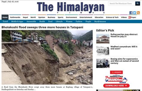 Monsoon 2016 Nepal Reels Under The Effects Of Multiple Landslides The Landslide Blog Agu