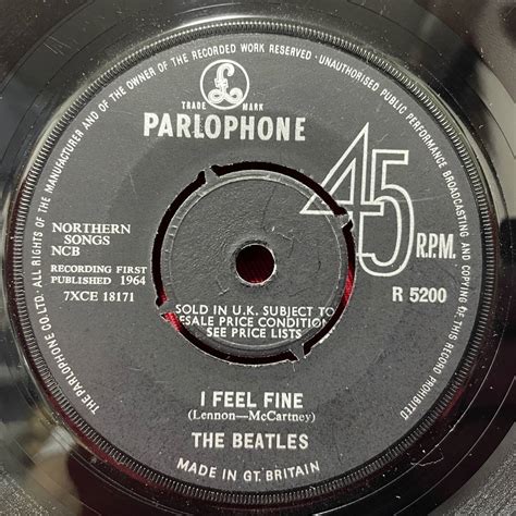 Yahoo オークション UKorg7s THE BEATLES I FEEL FINE