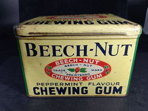 Vintage Beech Nut Chewing Gum Shop Display Tin Ebay