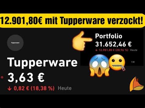 Tupperware Aktie Verballert Youtube