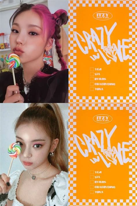 Crazy In Love Yeji And Lia Back And Front Crazy Love Itzy Photocard