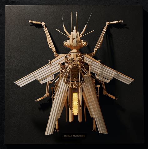 Cardboard Takes A Fantastical Turn In Greg Olijnyks Mechanical Insects