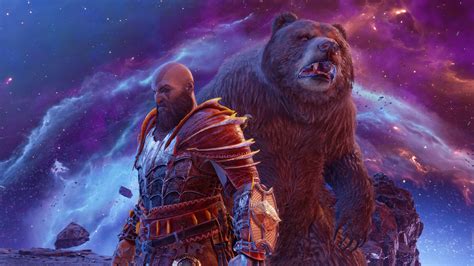 Kratos Bear God Of War Ragnarok 4K 3641j Wallpaper PC Desktop