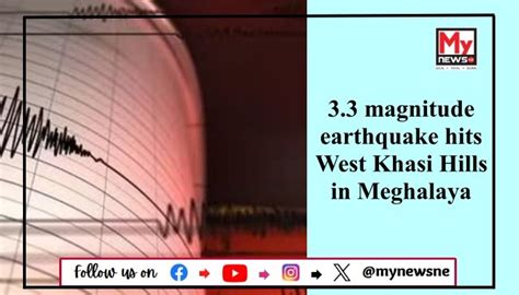 Meghalaya 3 3 Magnitude Earthquake Strikes West Khasi Hills MyNewsNE