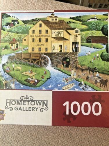 HOMETOWN GALLERY Jigsaw Puzzle 1000 PIECE Artist ART POULIN Honey Mill