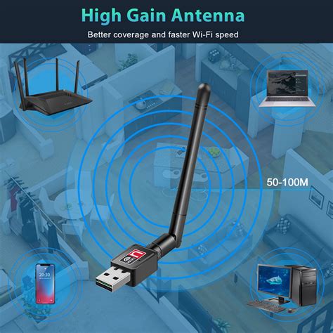 Usb Wifi Adapter For Desktop Eeekit 600mbps150mbps Wireless Network Adapter For Pc Dual Band