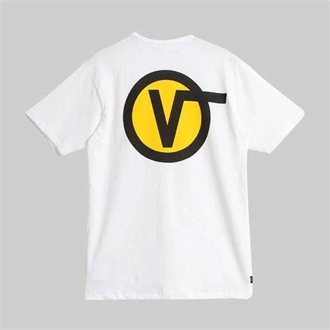 Vans Off The Wall Circle V Ss T Shirt White Vans Tees