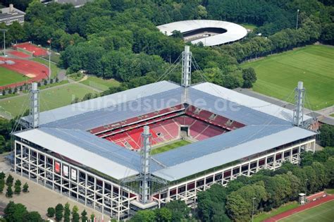 Luftbild Köln Blick Auf Das Rhein Energie Stadion Die