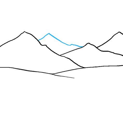 How To Draw A Mountain Landscape Easy