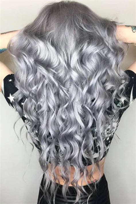 Cool Hair Color Blonde Hair Color Gray Hair Hair Colour Long Silver