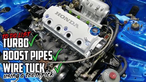 Easy Wire Tuck Diy D Series Vtec Turbo Build Part 2 Youtube