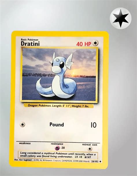 Dratini Base Set 26 102 TCG Coleccionistas