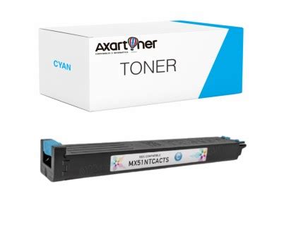 Compatible Sharp Mx Cyan Cartucho De Toner Mx Gtca Para Sharp