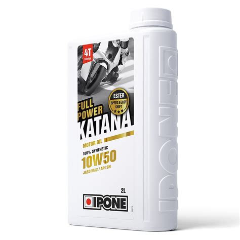 Huile IPONE Katana Full Power 10W50 4T 100 Synthèse Ester 2L