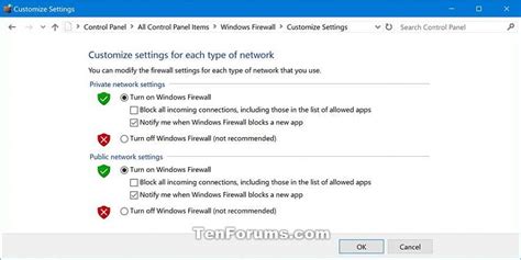 Backup And Restore Windows Defender Firewall Settings In Windows