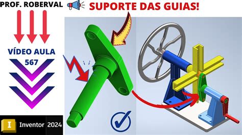 Aula Modelamento Do Suporte Das Guias No Inventor Youtube