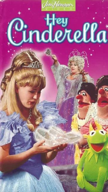 Hey Cinderella Vhs Green Clamshell Muppets Kermit Frog Jim