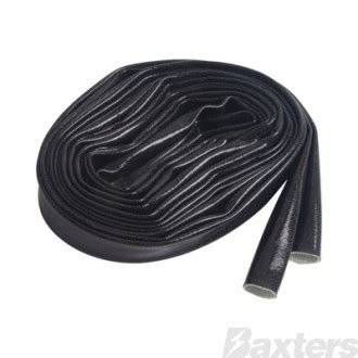 Fibreglass Sleeving Sd Mm Black Silicone Coated Vidaflex M Length