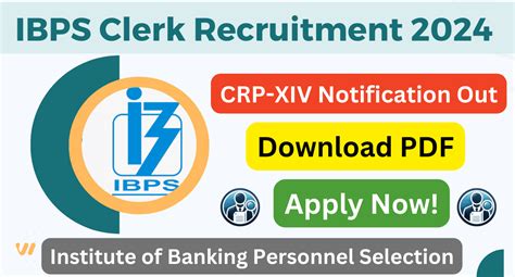 Ibps Clerk Recruitment 2024 Crp Xiv Notification Out