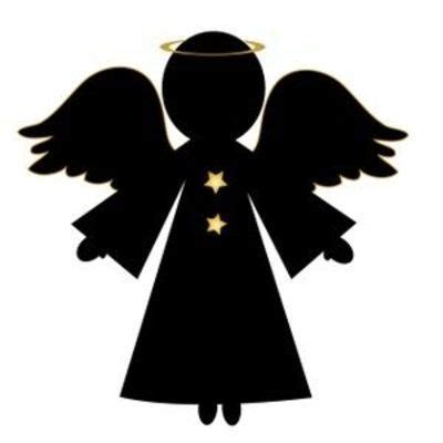 Christmas Angel Silhouette Clip Art