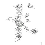 Stihl MS 231 Chainsaw MS231 2 Mix Parts Diagram Throttle Control