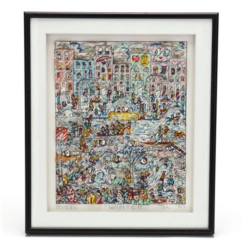 James Rizzi American Four Seasons Winter Lot