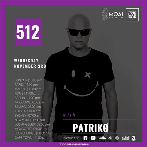 Techno Music Dj Mix Set By Moai Promo Podcast Patrik Spain