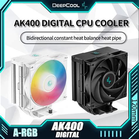 Цифровой кулер для процессора DeepCool AG400, 4 тепловые трубки ...