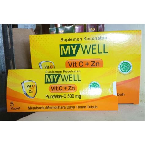 Jual My Well Vit C Zn Vitamin Daya Tahan Tubuh Shopee Indonesia