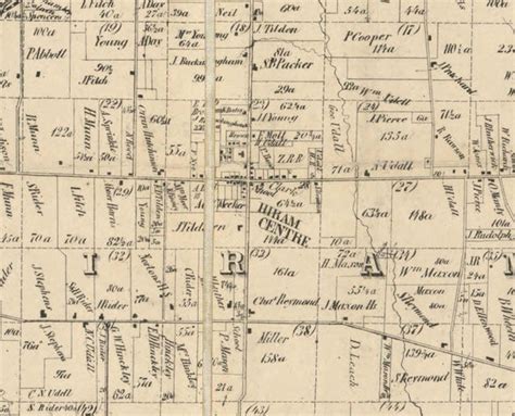 Portage County Ohio 1857 Wall Map Reprint with by Oldmap on Etsy