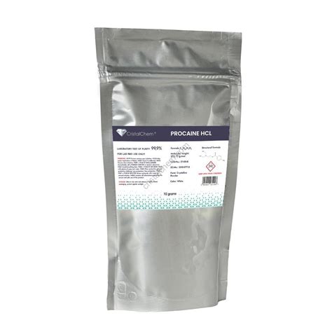 Procaine HCL 56g Pure Powder 99,9%-Reagent CAS No.: 51-05-8 - Cristalchem