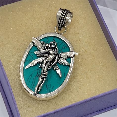 Very Beautiful Greenish Blue Gemstone And Silver 925 Depop