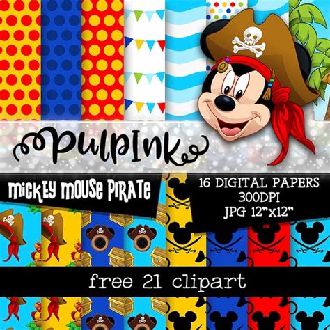 Mickey Mouse And Friends Pirates Etsy